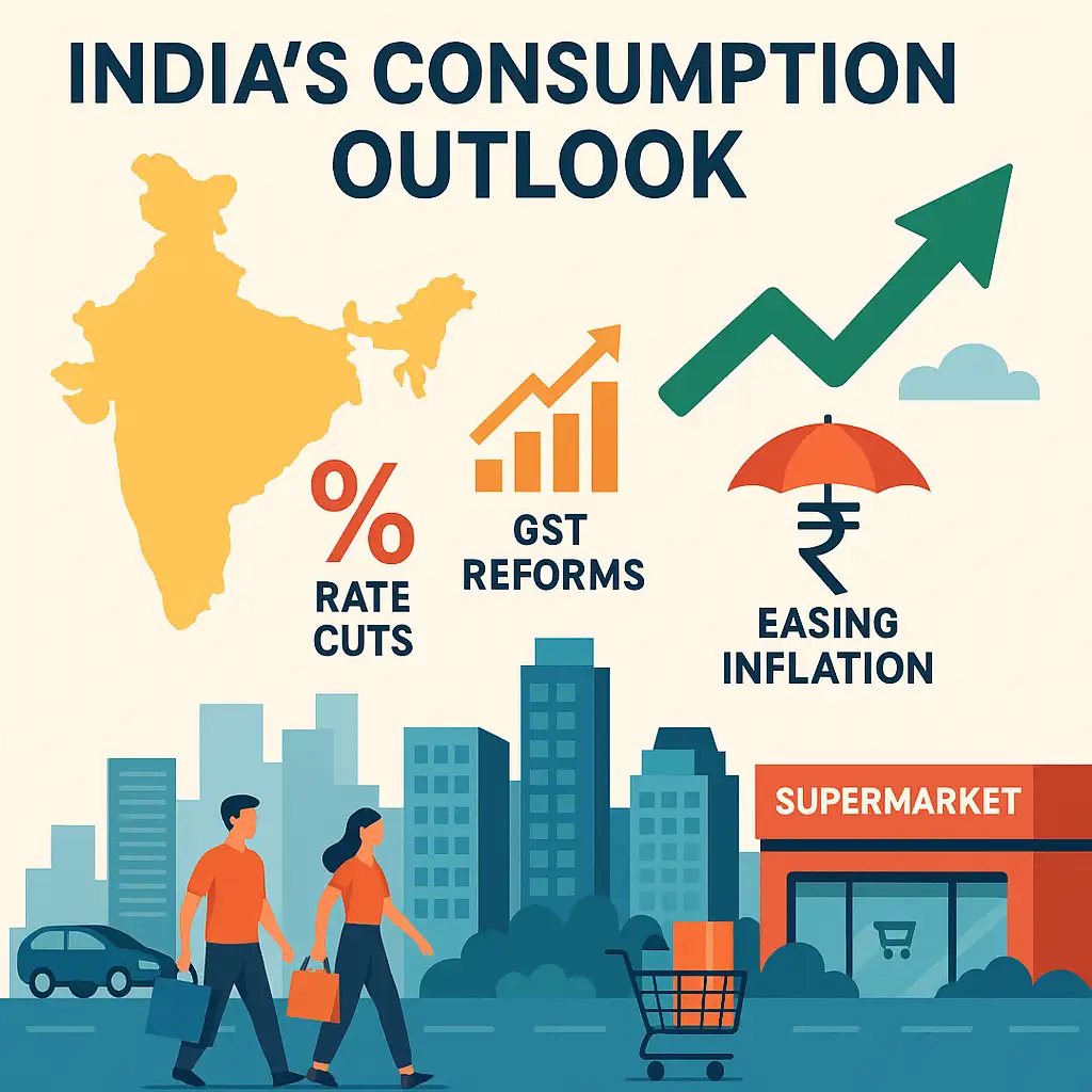 India’s Consumption Revival: How Tax Cuts, Rate Cuts, and GST Reforms Will Power Growth in H2 FY2026